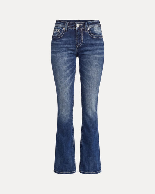 EMBROIDERED FLARE — JEANS