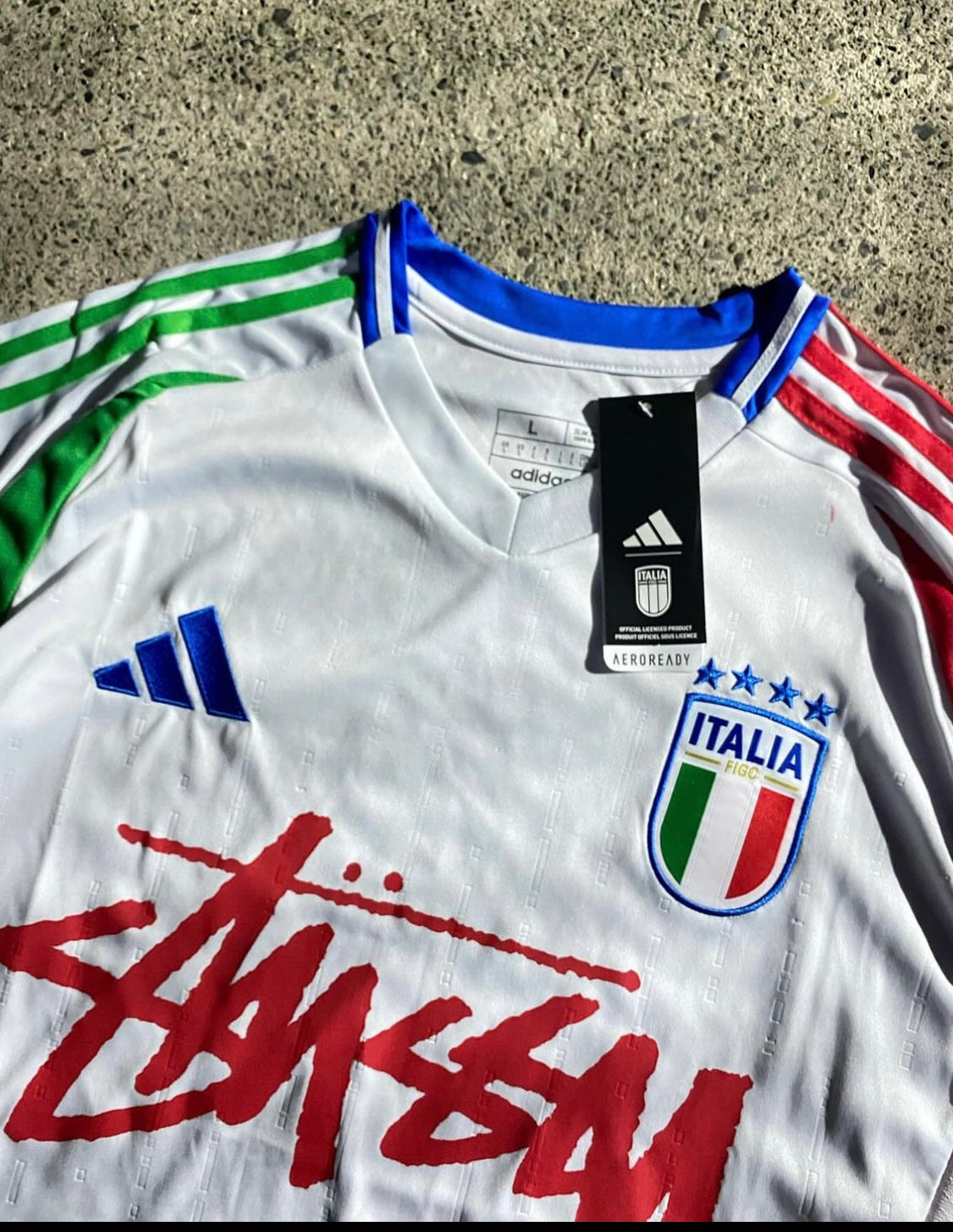 ITALIË X STUSSY - SHIRT WIT