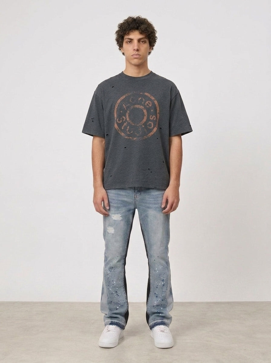 Acne Studios Distressed Logo — T-shirt