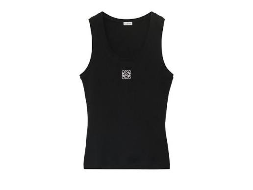 Loewe Anagram Tank Wit / Zwart — T-shirt