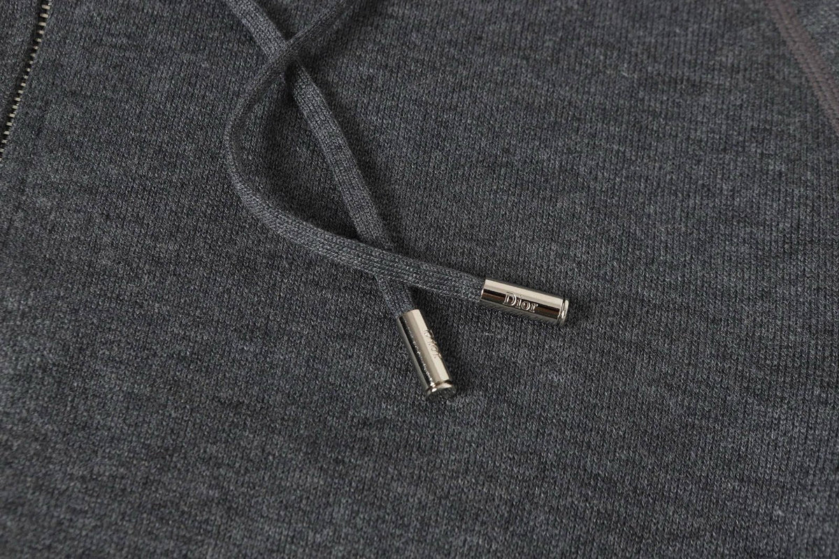 Dior Cashmere Hooded Grijs — Jas