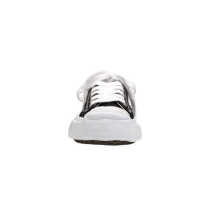 MAISON MIHARA YASUHIRO HANK OG SOLE CANVAS LOW BLACK — SNEAKERS