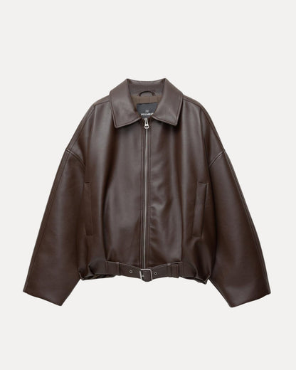 Belted Leren — Jas
