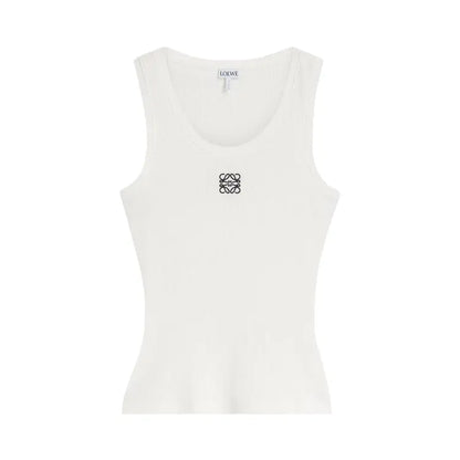 Loewe Anagram Tank Wit / Zwart — T-shirt