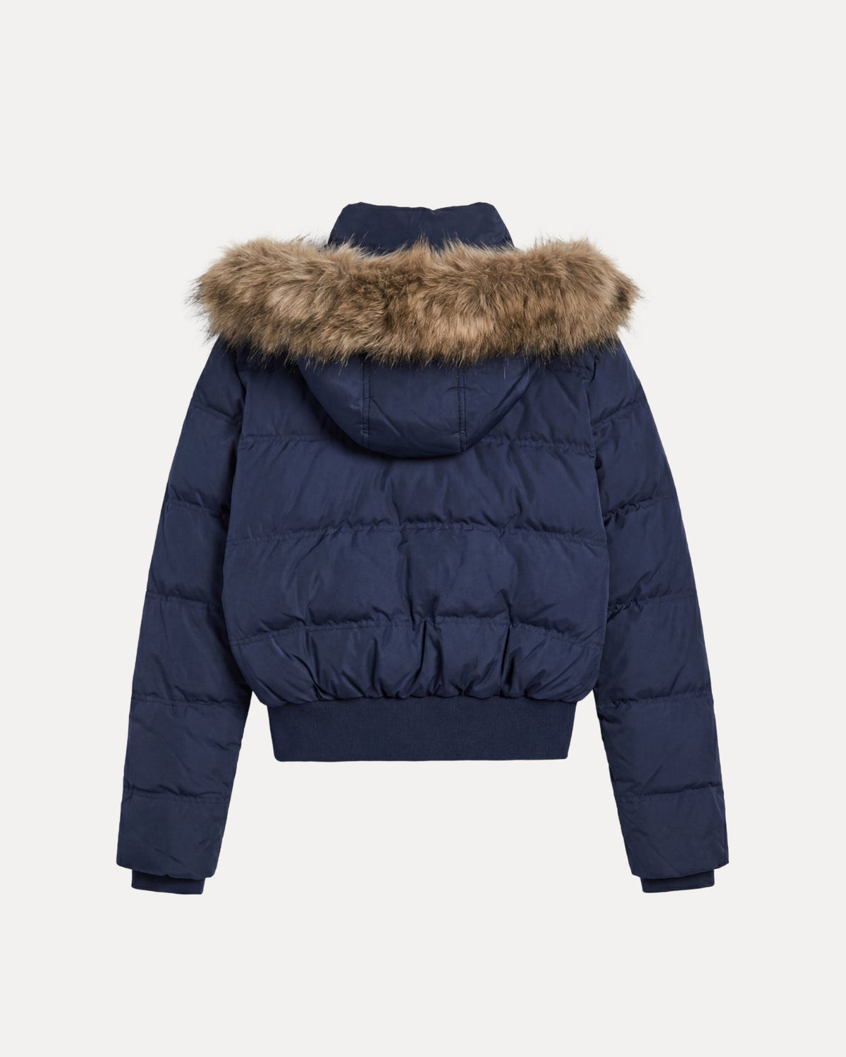 FUR COLLAR SHORT PARKA — JAS