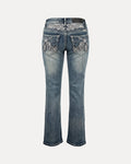 Embroidered Bootcut — Jeans