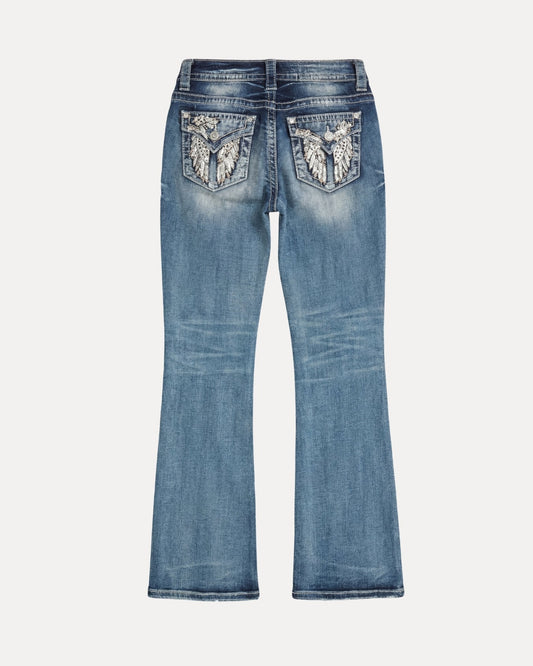 DESERT FEATHER FLARE — JEANS