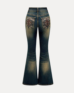 Regal Bloom Flare — Jeans