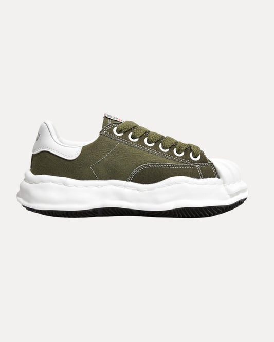 Wave Sole Canvas Olijfgroen — Sneakers