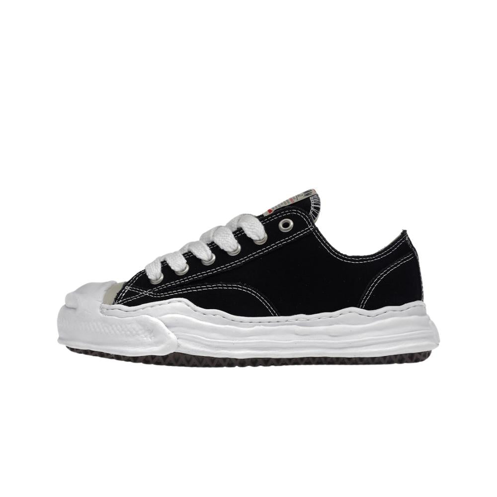 MAISON MIHARA YASUHIRO HANK OG SOLE CANVAS LOW BLACK — SNEAKERS
