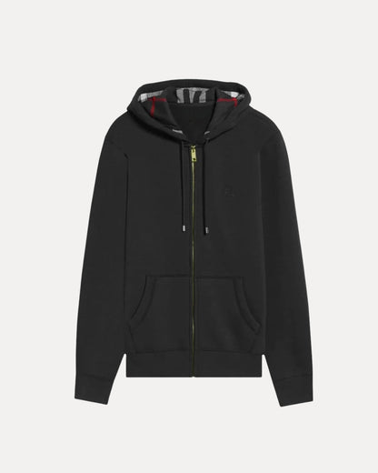 Checked Zip — Hoodie