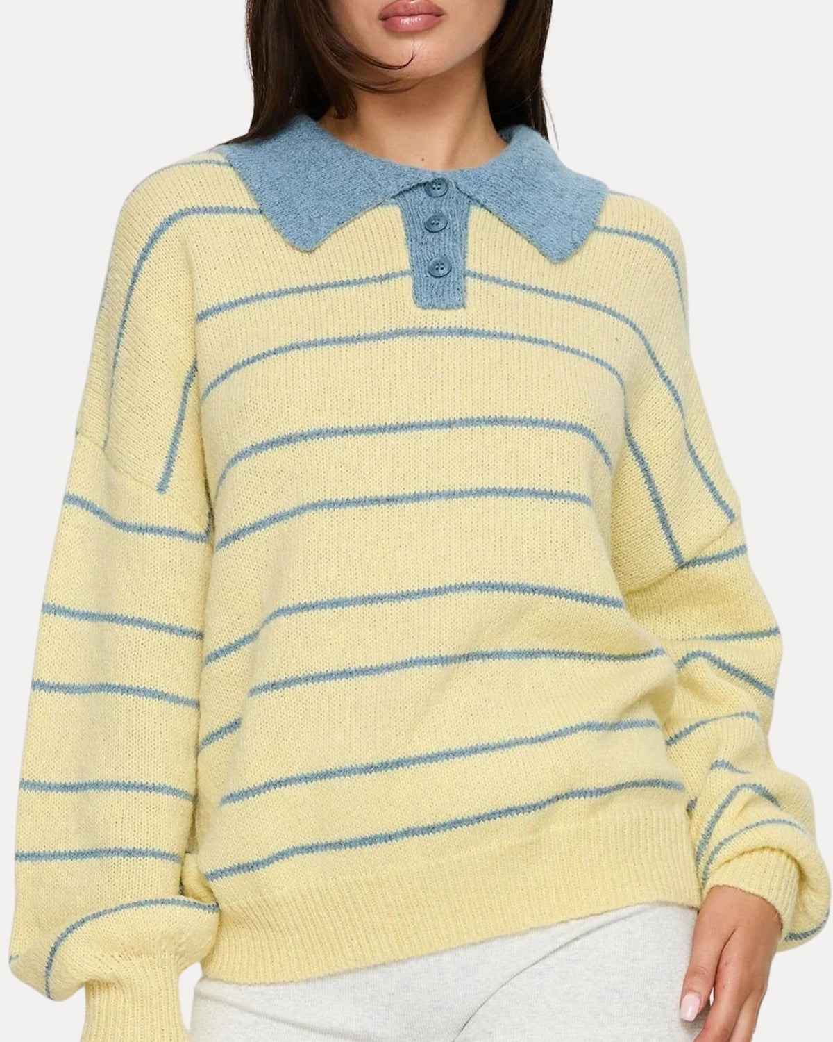 Lemon Polo Knit — Trui