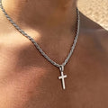 Loel met Kruis Hanger — Ketting