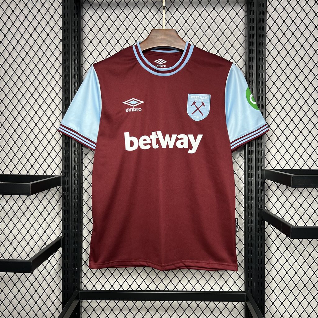 West Ham United 2024/25 Shirt I 50% KORTING!