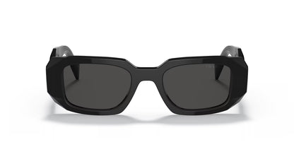 Prada Geometric Logo Zwart — Zonnebril