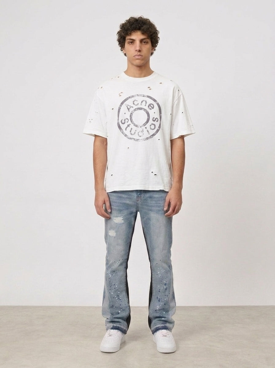 Acne Studios Distressed Logo — T-shirt