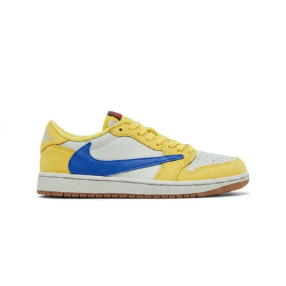 TRAVIS SCOTT X WMNS AIR JORDAN 1 RETRO LOW OG SP 'CANARY' — SNEAKERS