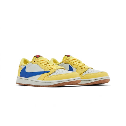 TRAVIS SCOTT X WMNS AIR JORDAN 1 RETRO LOW OG SP 'CANARY' — SNEAKERS