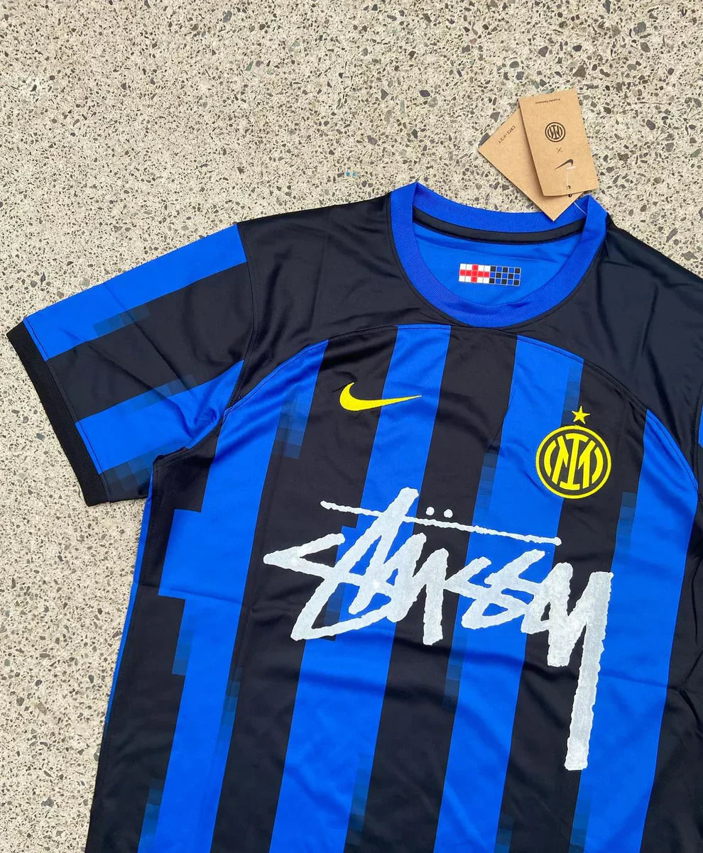 STUSSY X "INTER" TRUI - BLAUW/ZWART
