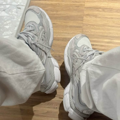 Asics Gel-NYC Crème / Grijs — Sneakers