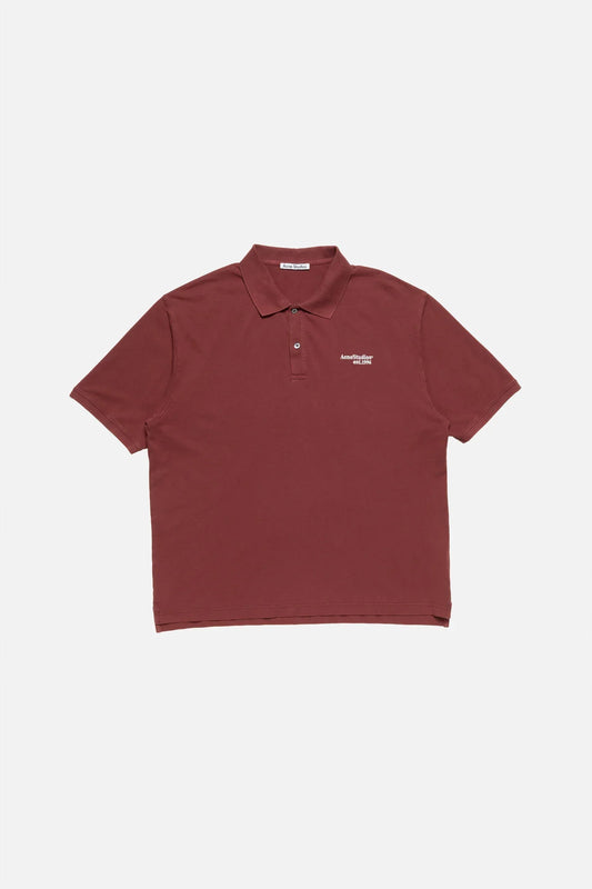 ACNE STUDIOS WASHED LOGO — POLO
