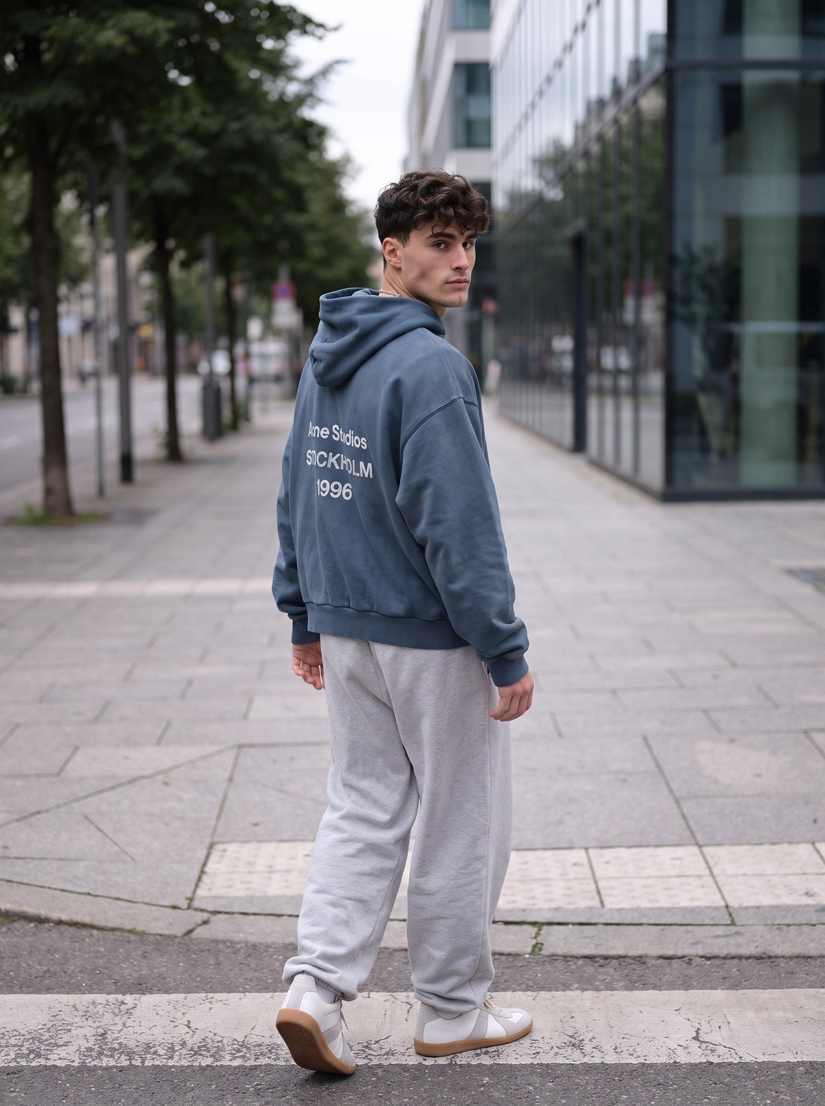 ACNE STUDIOS FLEECE LOGO — HOODIE