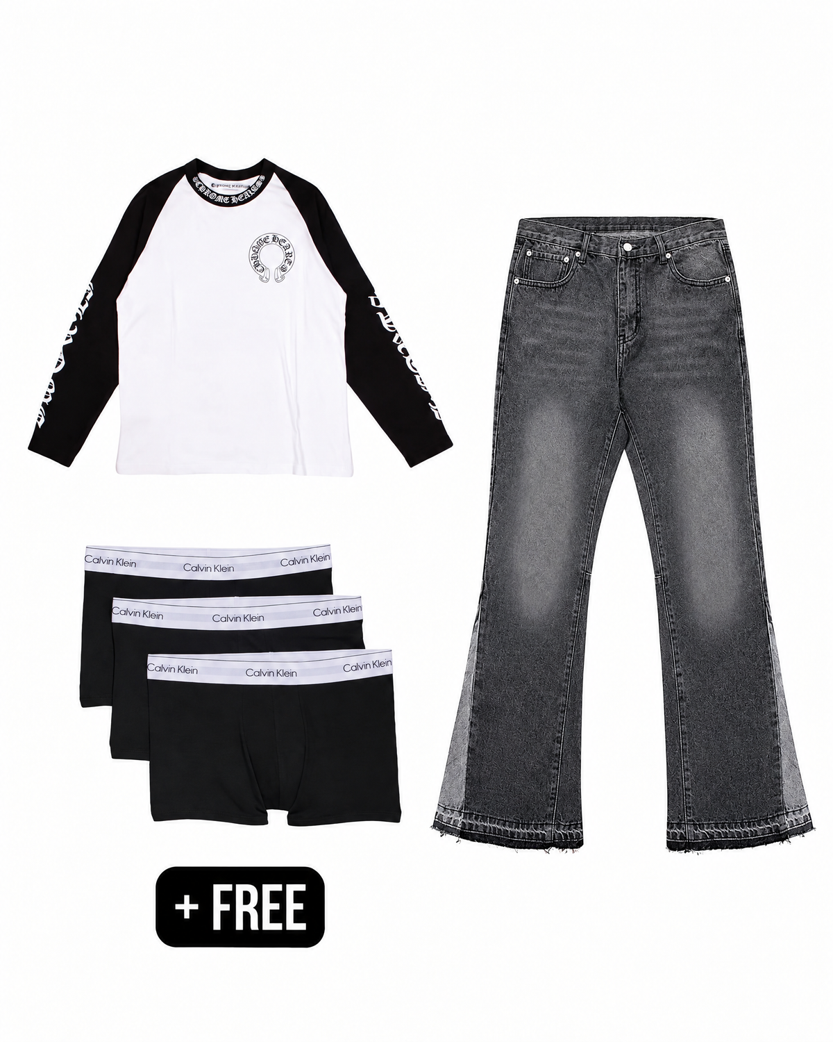 CHROME HEARTS BLACK & WHITE — OUTFIT