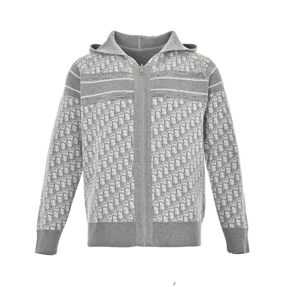Dior Cashmere Zip Grijs — Hoodie
