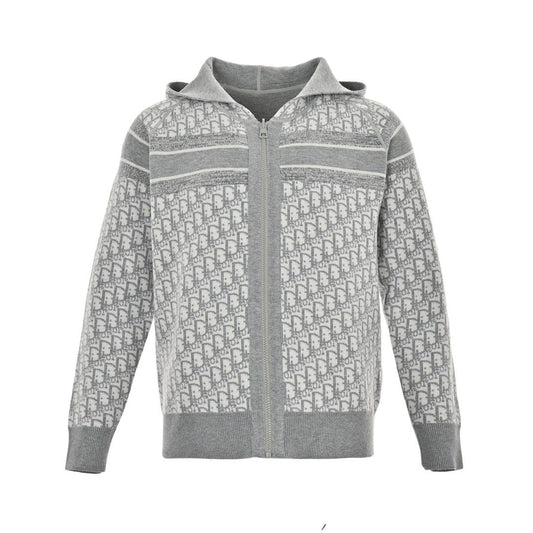 Dior Cashmere Zip Grijs — Hoodie