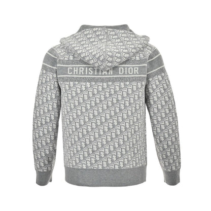 Dior Cashmere Zip Grijs — Hoodie