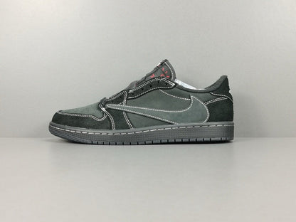AIR JORDAN 1 RETRO LOW OG SP TRAVIS SCOTT BLACK PHANTOM — SNEAKERS
