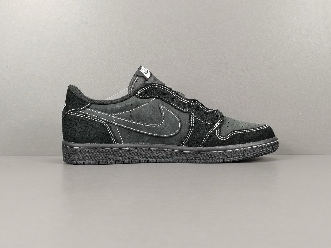 AIR JORDAN 1 RETRO LOW OG SP TRAVIS SCOTT BLACK PHANTOM — SNEAKERS
