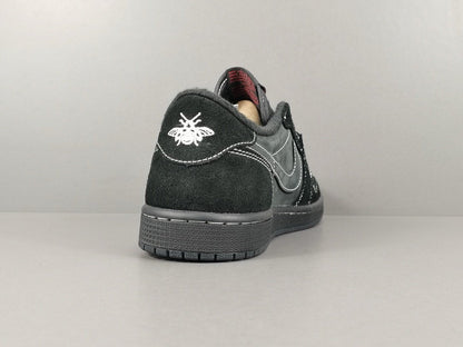 AIR JORDAN 1 RETRO LOW OG SP TRAVIS SCOTT BLACK PHANTOM — SNEAKERS