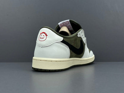 AIR JORDAN 1 RETRO LOW OG SP TRAVIS SCOTT MEDIUM OLIVE — SNEAKERS
