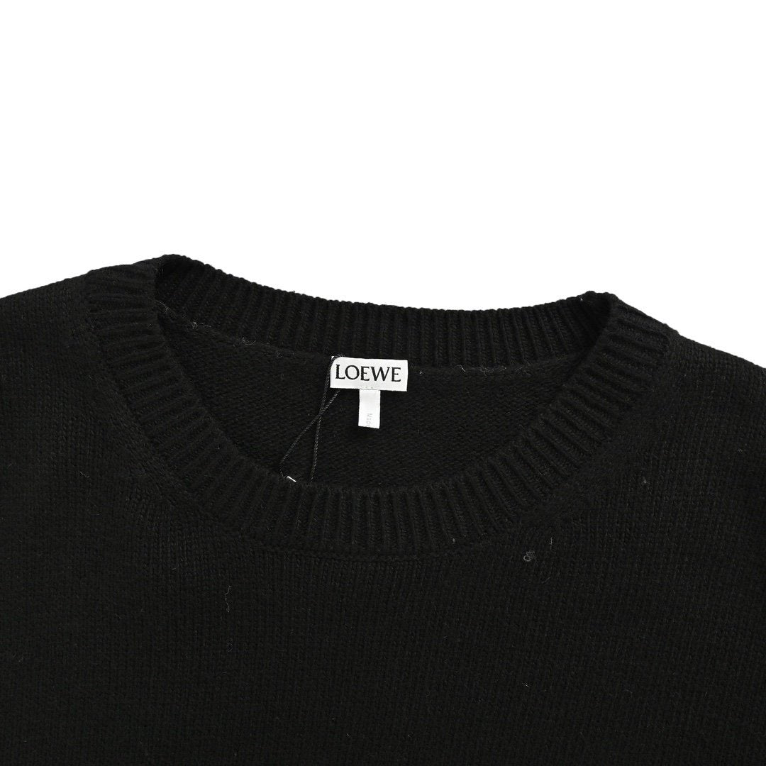 Loewe Anagram Wool Zwart — Trui