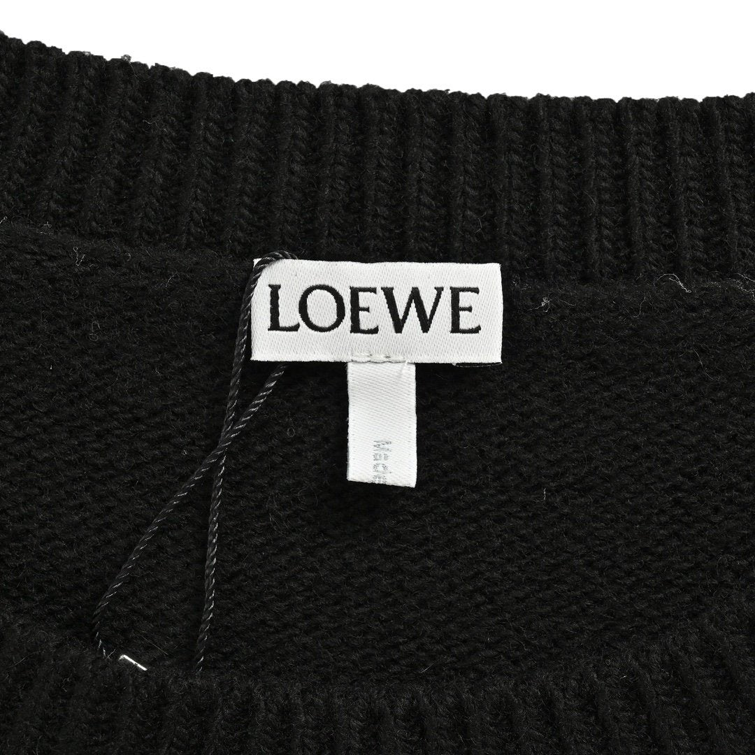 Loewe Anagram Wool Zwart — Trui