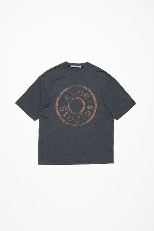 ACNE STUDIOS DISTRESSED LOGO — T-SHIRT