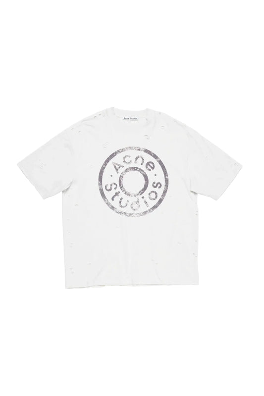 ACNE STUDIOS DISTRESSED LOGO — T-SHIRT
