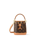LOUIS VUITTON NANO NOÉ BRUIN — TAS