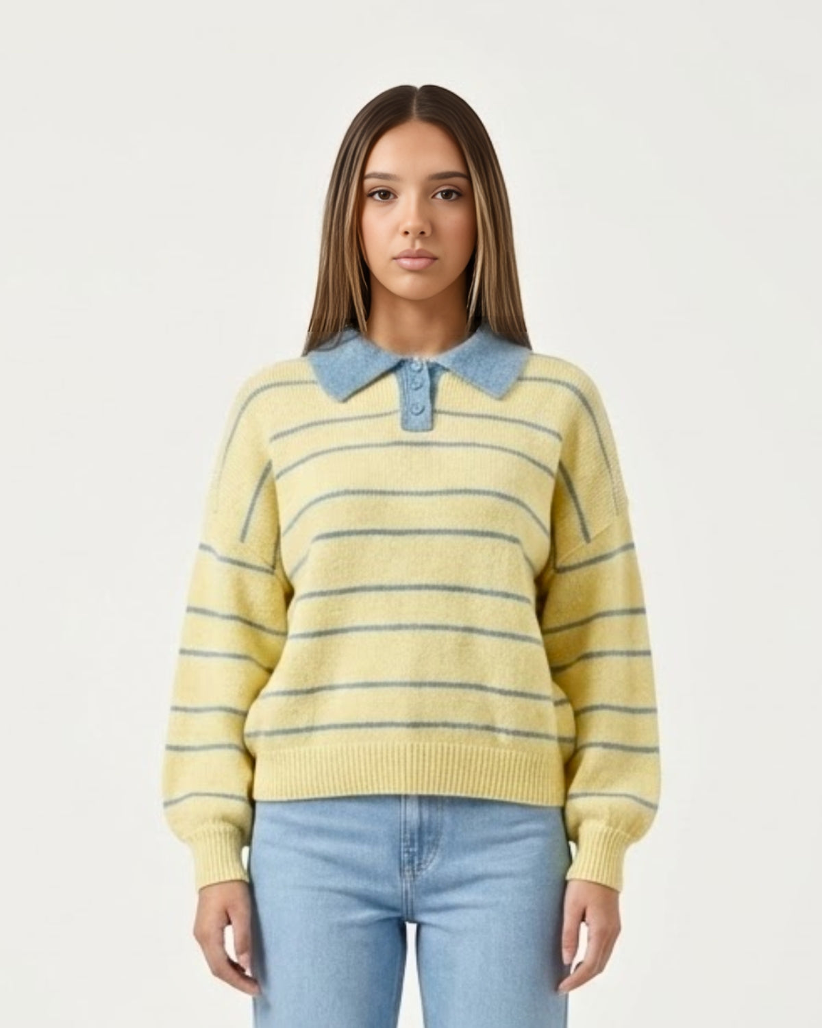 Lemon Polo Knit — Trui