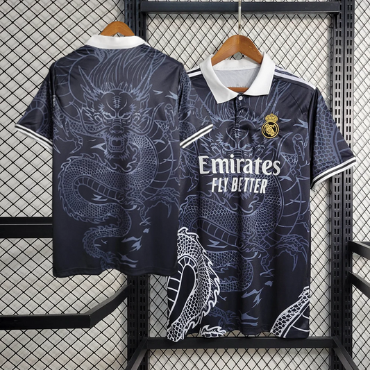 Real Madrid Chinese Dragon Black Man Jersey 23/24